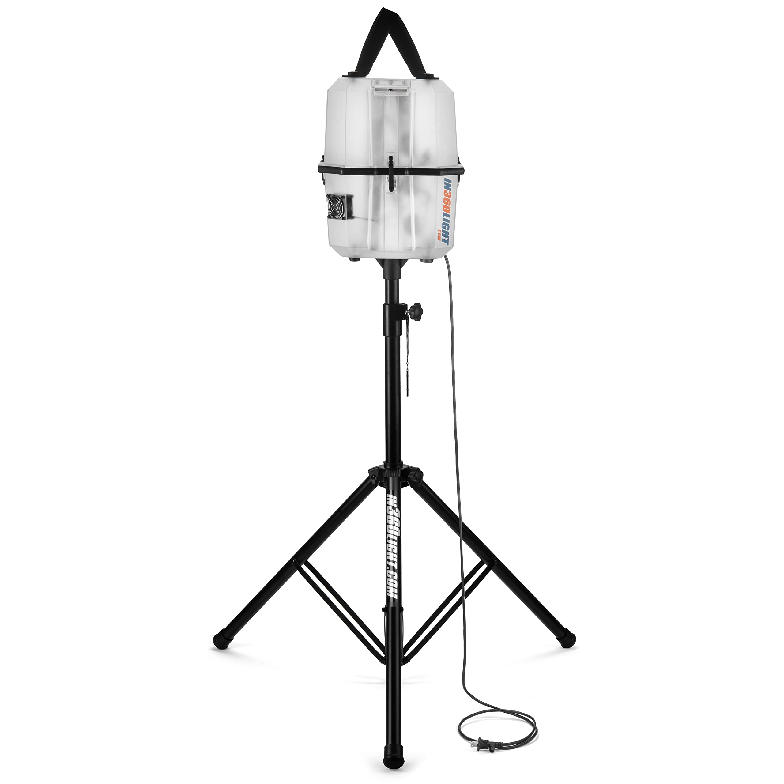 Portable LED Work Light 20,000 Lumens, Professional Lighting Dispersed in 360 Degrees, Weather Resistant Durable Indoor Outdoor Use with Telescoping Tripod Stand Portable LED Work Light 20,000 Lumens, Professional Lighting Dispersed in 360 Degrees, Weather Resistant Durable Indoor Outdoor Use with Telescoping Tripod Stand